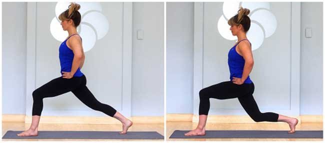 Lunge pose for runners