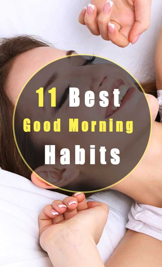 good morning habits